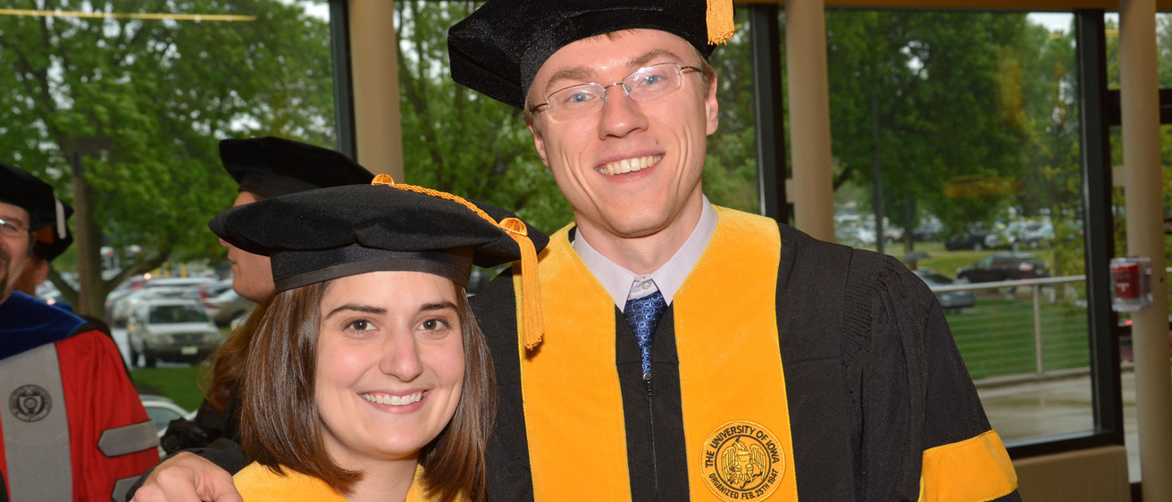 AMCS PhD graduates Nathaniel Richmond and Catherine Patterson