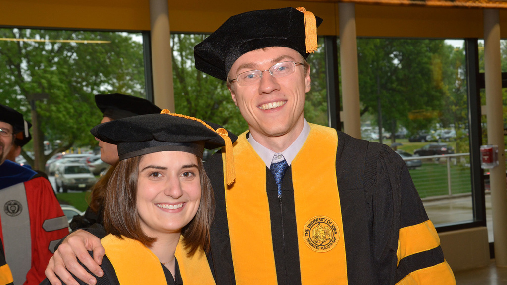 AMCS PhD graduates Nathaniel Richmond and Catherine Patterson